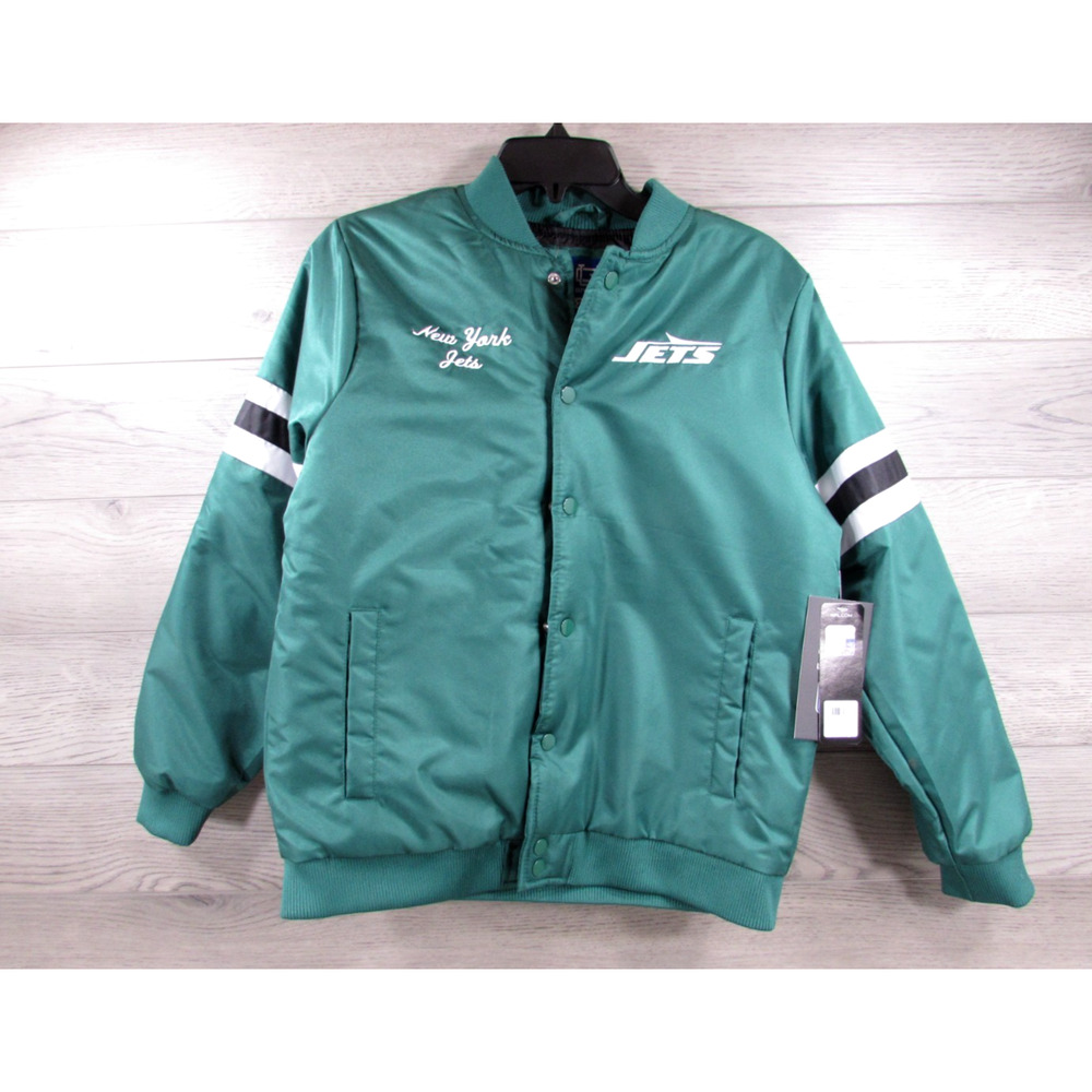 Ultra Game NY Jets Varsity Jacket Youth Sz. 18 -20 NBA Basketball NWT